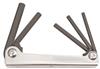 14585 - 5 Piece Hex Metal Handle Fold-up Tool - Sizes: 3/16-3/8 Inch