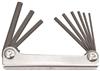 14589 - 9 Piece Hex Metal Handle Fold-up Tool - Sizes: 5/64-1/4 Inch