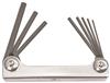 14590-BONDHUS - 8 Piece Hex Metal Handle Fold-up Tool - Sizes: .050-5/32 Inch