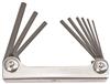 14591 - 9 Piece Hex Metal Handle Fold-up Tool - Sizes: .050-3/16 Inch