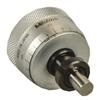 148-356 - 0-.25 Inch, .001 Inch, Mechanical Micrometer Head, .375 Inch Diameter Stem with Clamp Nut, Flat Spindle Face, Large (1.14 In) Thimble Diameter