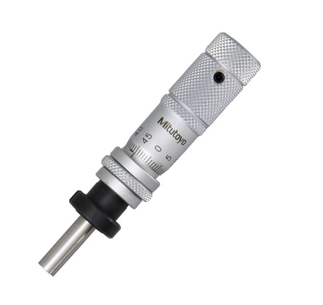 148-864 - 0-13mm, 0.01mm, Mechanical Micrometer Head, 9.5mm Diameter Stem with Clamp Nut, Spherical (SR4) Spindle Face, Spindle Lock, Zero-Adjust Thimble, Reverse Read