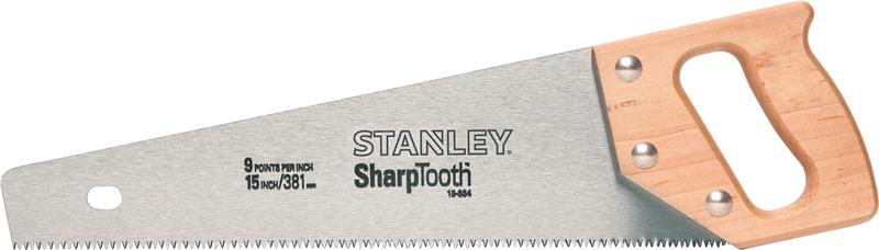 15-334 - SharpTooth® Saw with Wood Handle 15 Inch – Resharpenable - STANLEY®
