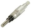 150-198 - 0-1 Inch, .001 Inch, Mechanical Micrometer Head, .375 Inch Diameter Plain Stem, Flat Carbide Tipped Spindle Face, No Ratchet Stop