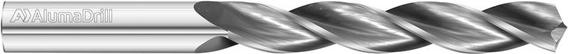 15603-FULLERTON - #30 (.1285) Parabolic Flutes, 130° HP Point, 7xD, AlumaDrill Series 1565 Carbide Drill