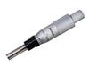 153-208 - 0 Inch - 1 Inch, 0.001 Inch (.0001 In with Vernier), Mechanical Micrometer Head, 1/2 Inch Diameter Plain Stem, Flat Carbide Tipped Spindle Face, Non-Rotating Spindle