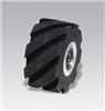 15348-DYNABRADE - 2 Inch Dia. x 1 Inch W x 5/8 Inch I.D., Standard Face, 70 Duro Rubber Contact Wheel Assembly