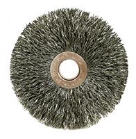 15573 - 3 Inch Small Diameter .014 Steel Fill 1/2 - 3/8 Arbor Hole Crimped Wire Wheel