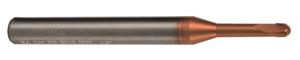 15603940A - 1mm Diameter Solid Carbide Altima 52 Coated Center Cutting TuffCut DM® 2-Flute Ball Nose End Mill
