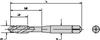 16069 - M8 x 1.25 HSS Uncoated 3-Flute D5 Plug Spiral-Flute Tap