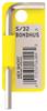 16209-BONDHUS - 5/32 Inch BriteGuard Plated Hex L-wrench, Short Arm - Tagged & Barcoded