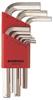 16299 - 9 Piece BriteGuard Plated Hex L-wrench Set, Short Arm - Sizes: 1.5-10mm