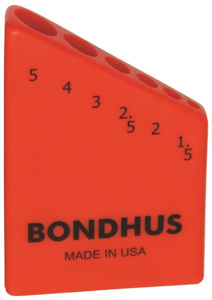 18046 - Bondhex Case Holds 6 L-Wrenches - Sizes: 1.5-5mm
