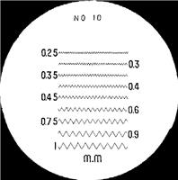 183-111 - Reticle #10 for Pocket Comparator