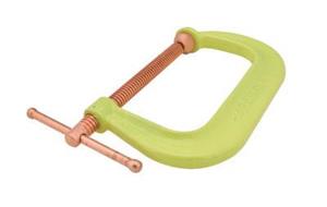 20486-JPW - 2 - 10 Inch Opening, Spark-Duty Drop Forged Hi-Vis C-Clamp