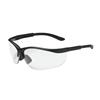 250-21-0400 - Hi-Voltage AC? Semi-Rimless Safety Glasses with Black Frame, Clear Lens and Anti-Scratch Coating