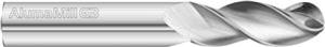 27895 - 1 Inch (1.0000) 3-Flutes, High Helix Solid Dura-Carb Series 3833 AlumaMill G3 End Mill- Ball