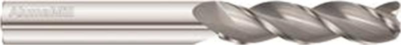 27897 - 1 Inch (1.0000) 3-Flutes, High Helix Solid Dura-Carb Series 3833 AlumaMill G3 End Mill- .030CR/ Extra-Long