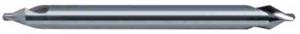 280-1.00 - 1mm Diameter Center Drill, 2 flutes, HSS, Bright Finish, Straight Shank, 118° Point, Right Hand Cut