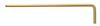28107 - 1/8 Inch GoldGuard Plated Hex L-wrench, Long Arm - Bulk Quantity