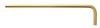 28109 - 5/32 Inch GoldGuard Plated Hex L-wrench, Long Arm - Bulk Quantity