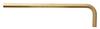 28112-BONDHUS - 1/4 Inch GoldGuard Plated Hex L-wrench, Long Arm - Bulk Quantity