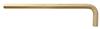 28114-BONDHUS - 3/8 Inch GoldGuard Plated Hex L-wrench, Long Arm - Bulk Quantity