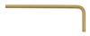 38256 - 3.0mm GoldGuard Plated Hex L-wrench, Short Arm - Tagged & Barcoded