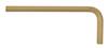 38262 - 4.5mm GoldGuard Plated Hex L-wrench, Short Arm - Tagged & Barcoded