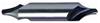 284-2.500 - 2.5mm Diameter Center Drill, 2 flutes, HSS, Straight Shank, 118° Point, Left Hand Cut