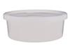 29110 - 8 oz. Natural Round Plastic (PP) Container with Snap-Lock Lid