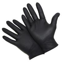2920L - Large 5 mil Powder Free Black Disposable Glove 100/Box