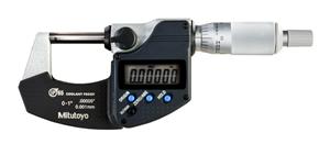 293-340-30 - 0 to 1 Inch Range, 0.0001 Inch Resolution, Standard Throat, IP65 Electronic Outside Micrometer