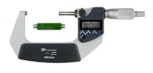 293-342-30 - 2 to 3 Inch Range, 0.0001 Inch Resolution, Standard Throat, IP65 Electronic Outside Micrometer