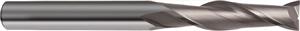 3011-6.000 - 6mm Diameter Endmill, 6mm shank, 2 flutes, 30mm Length of Cut, Carbide, HA Shank, 75mm Overal Length, 30° Helix Angle, 0.05 chamfer (mm)