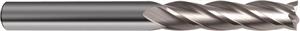 3012-8.000 - 8mm Diameter Endmill, 8mm shank, 4 flutes, 40mm Length of Cut, Carbide, HA Shank, 100mm Overal Length, 30° Helix Angle, 0.1 chamfer (mm)