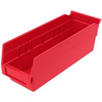 30120-RED - 11-5/8 x 4-1/8 x 4 Inch Red Shelf Bins (24/Carton)