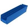 30128-BLUE - 17-7/8 x 4-1/8 x 4 Inch Blue Shelf Bins (12/Carton)