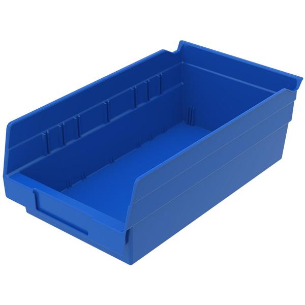 30130-BLUE - 11-5/8 x 6-5/8 x 4 Inch Blue Shelf Bins (12/Carton)