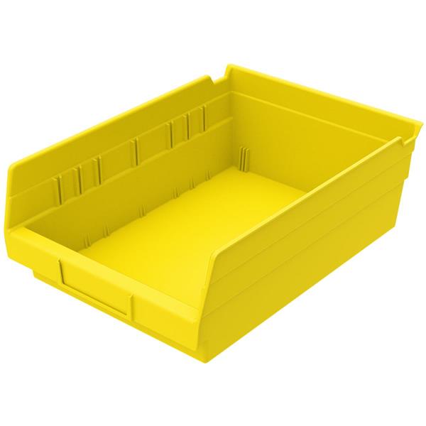 30150-YELLOW - 11-5/8 x 8-5/8 x 4 Inch Yellow Shelf Bins (12/Carton)