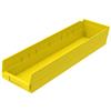 30164-YELLOW - 23-5/8 x 6-5/8 x 4 Inch Yellow Shelf Bins (6/Carton)