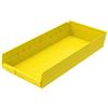 30174-YELLOW - 23-5/8 x 11-1/8 x 4 Inch Yellow Shelf Bins (6/Carton)