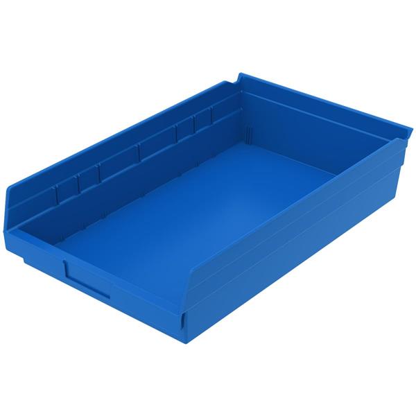 30178-BLUE - 17-7/8 x 11-1/8 x 4 Inch Blue Shelf Bins (12/Carton)