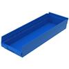 30184-BLUE - 23-5/8 x 8-3/8 x 4 Inch Blue Shelf Bins (6/Carton)