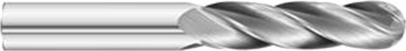 92134 - 8.00mm (.3150) Dura-Carb Series 3200 4-Flute GP SE End Mill- Ball/ Extra-Long