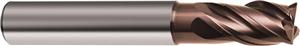 3053-9.52 - 3/8 Inch Diameter Endmill, 3/8 Shank, 4 flutes, 1 Length of Cut, Carbide, nano-Si Coated, HA/HB Shank, 2-1/2 Overall Length, 36/38° Helix Angle, 0.012 chamfer