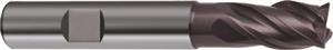 3099-12.700 - 1/2 Inch Diameter Endmill, 1/2 Shank, 4 flutes, 5/8 Length of Cut, Carbide, FIREX Coated, HB Shank, 2-1/2 Overall Length, 35/38° Helix Angle, 0.0098 chamfer