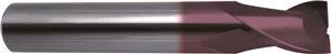 3148-3.170 - 1/8 Inch Diameter Endmill, 1/8 Shank, 2 flutes, 3/8 Length of Cut, Carbide, FIREX Coated, HA Shank, 1-1/2 Overall Length, 30° Helix Angle, 0.002 chamfer