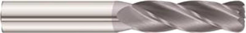31854 - 1/8 (.1250) TIALN Coated Dura-Carb Series 3200 4-Flute GP SE End Mill- .015CR/ Extra-Long