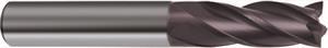 3156-9.52 - 3/8 Inch Diameter Endmill, 3/8 Shank, 4 flutes, 2 Length of Cut, Carbide, FIREX Coated, HA Shank, 3 Overall Length, 30° Helix Angle, 0.0039 chamfer